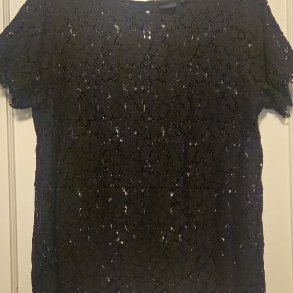 Rafaella Tops - Rafaella Vintage Black Lace Blouse